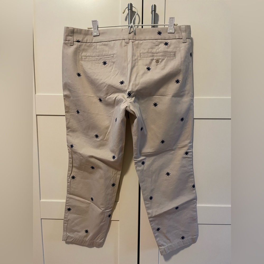 J.Crew Scout Chinos with Navy Embroidered Stars - Picture 4 of 6